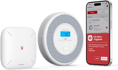 X-Sense Wi-Fi Smoke CO Alarm Home Voice Alerts Wireless Interlinked SBS50 Base