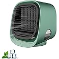 Airabreeze Portable Air Conditioner, Airabreeze Air Conditioner, 90-Second Cooling, Quiet Operation, Energy Efficient Mini Ac with 4 Speeds & Nightlight for Rooms up to 250 Sq.Ft (Green)