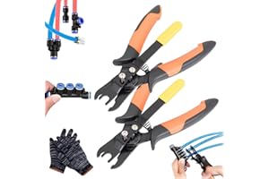 Air Hose Connector Removal Tool, Push to Connect Disconnect Tong Pliers, Air Line Disconnect Release Pliers, for Removing Pus