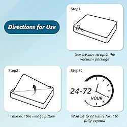 Longering 6PCS Orthopedic Bed Wedge Pillow Set for