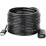 UGREEN USB Extension Cable, 10m USB 2.0 Active Repeater, USB Male to Female Lead With Signal Amplification Active Cord for Printers,Keyboards, Game Console, Wifi Antenna, Oculus Rift, loudspeakers, scanners, displays, headsets etc.