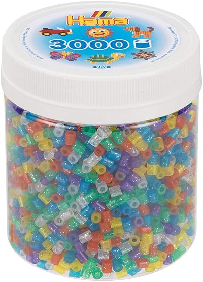 Hama 3000 Midi Beads Glitter Mix - New 2019 Craft Toy for Kids Creativity