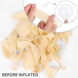 RUBFAC 129pcs Clear Balloons Different Sizes 18 12