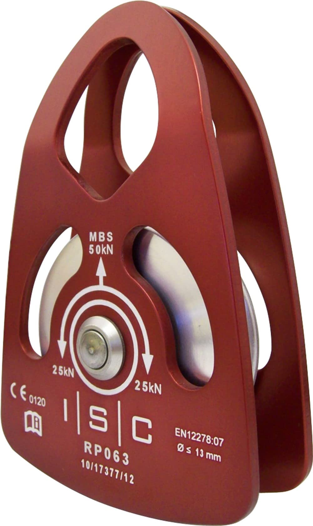 ISC 50kN MBS Medium Single Prussik Minding Aluminium Rigging Pulley (max 13mm rope)