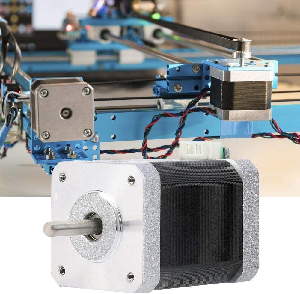 ZWJ-JJ Bipolar Stepper Motor, Nema 17 Bipolar Stepper Motor 1.8° 700mN.m/99oz.in for DIY 3D Printer 60mm DC3.6V 1.5A