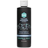 DHS Person &amp; Covey T Gel Shampoo - Anti Dandruff, Mildly Scented Psoriasis Shampoo - 8 Fl. Oz. - Refined Coal Tar Gel Formula, Scalp Psoriasis, Deep Cleansing Rich Lather