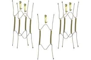 Xinlinke Plate Hangers for The Wall 12 inch Decorative Dish Display Tray Holder with Installation Hooks 5 Pack