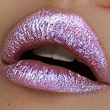 Lime Crime Diamond Crushers Iridescent Liquid Lip Topper, Unicorn - Lavender Rainbow - Strawberry Scent - Enhances Mattes - For Face And Body - Wear Alone Or Over Lipstick - Vegan