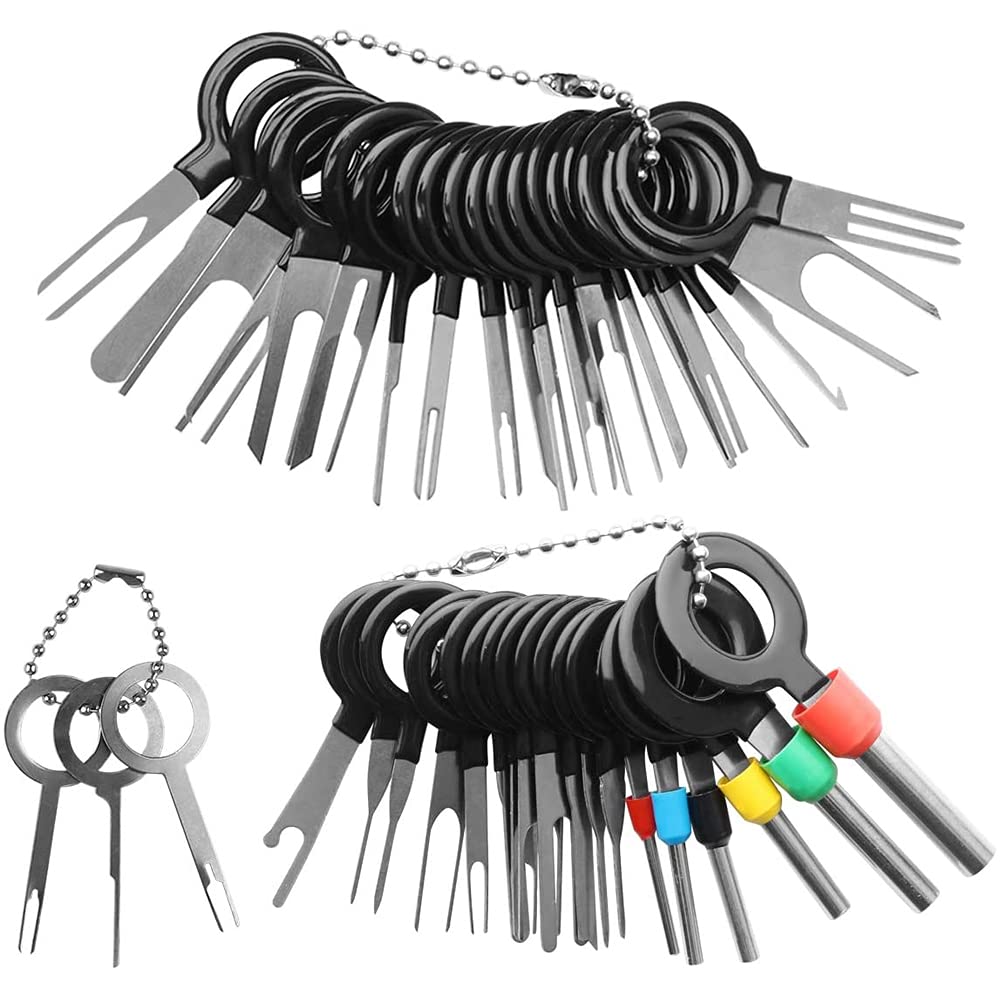 MMOBIEL 41x Terminal Removal Tool Kit Depinning Tool Set Terminal Ejector Kit for Release Car Wires from Connector Terminals