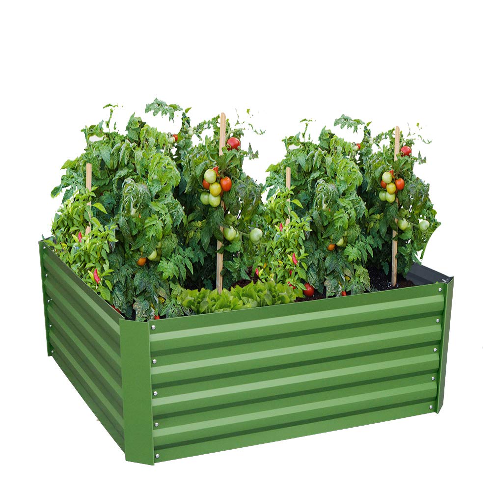 Buy Galvanized Steel Raised Garden Bed Kit Extra Height Elevated er Box