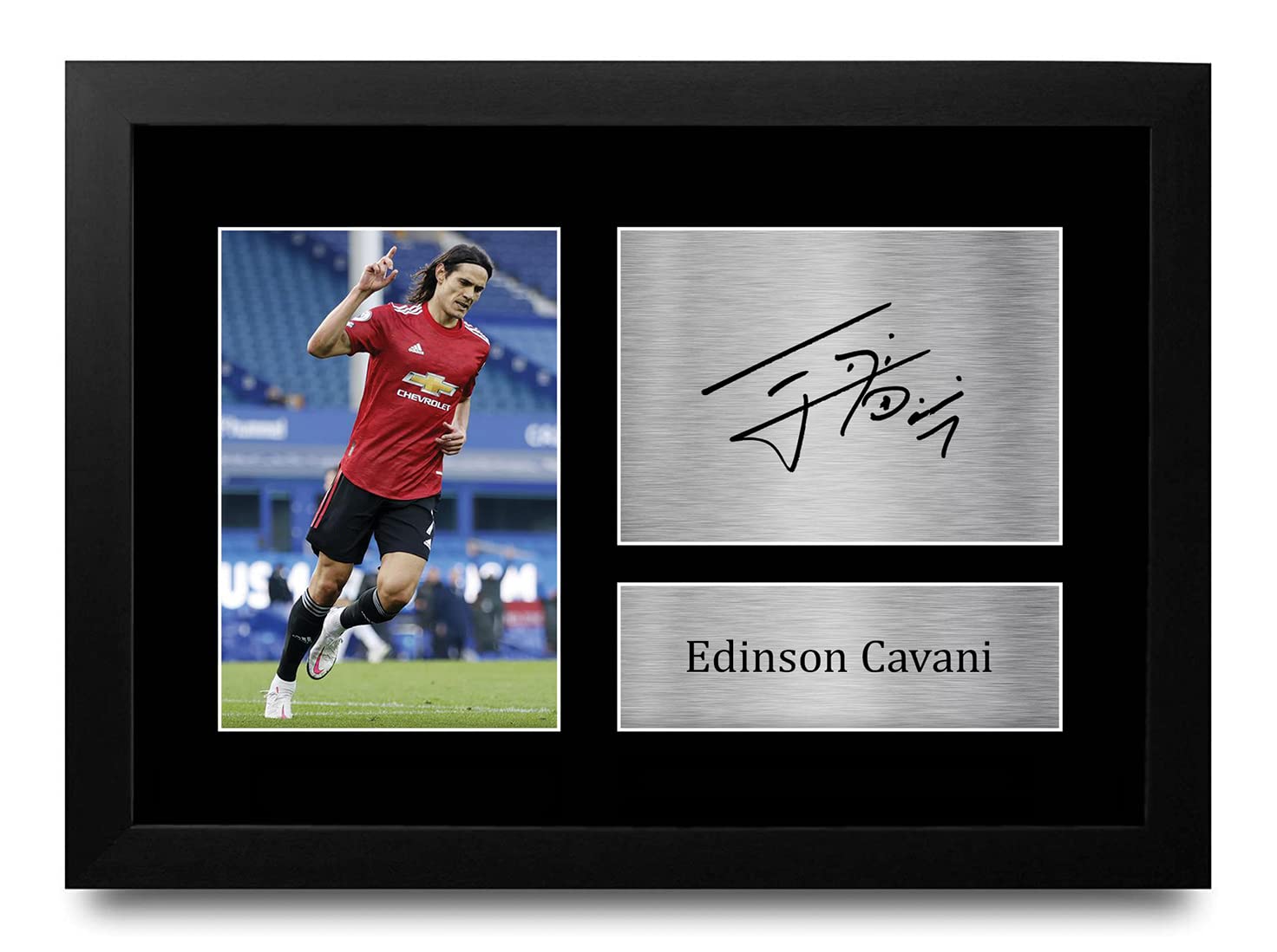 HWC Trading A4 FR Edinson Cavani Presents Printed Signed Autograph Picture for Fans and Supporters - A4 Framed — image 1