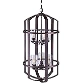 Forte 2719-06-32 Six Light Entry Chandelier, Bronze
