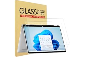 2 Pack 14'' Tempered Glass Screen Protector for HP OmniBook 5 Flip 14 14-fp0057nr& 5 Next Gen AI 14 14-he0017nr/0027nr, X Fli
