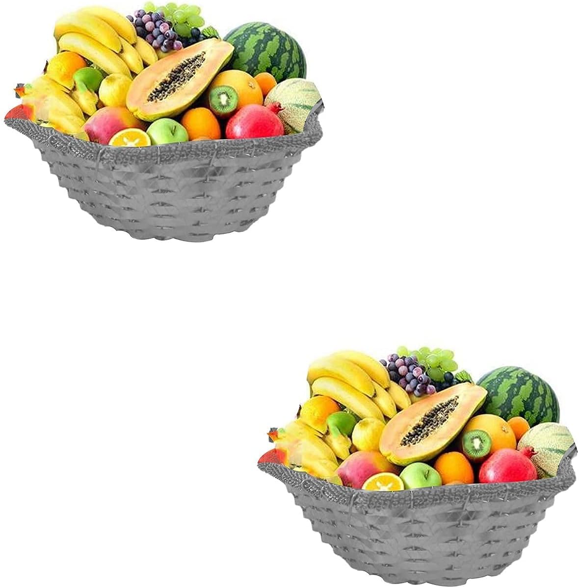Buy Verbier Set of 2 Baskets Try for Fruits Dry Fruits Basket for Gift