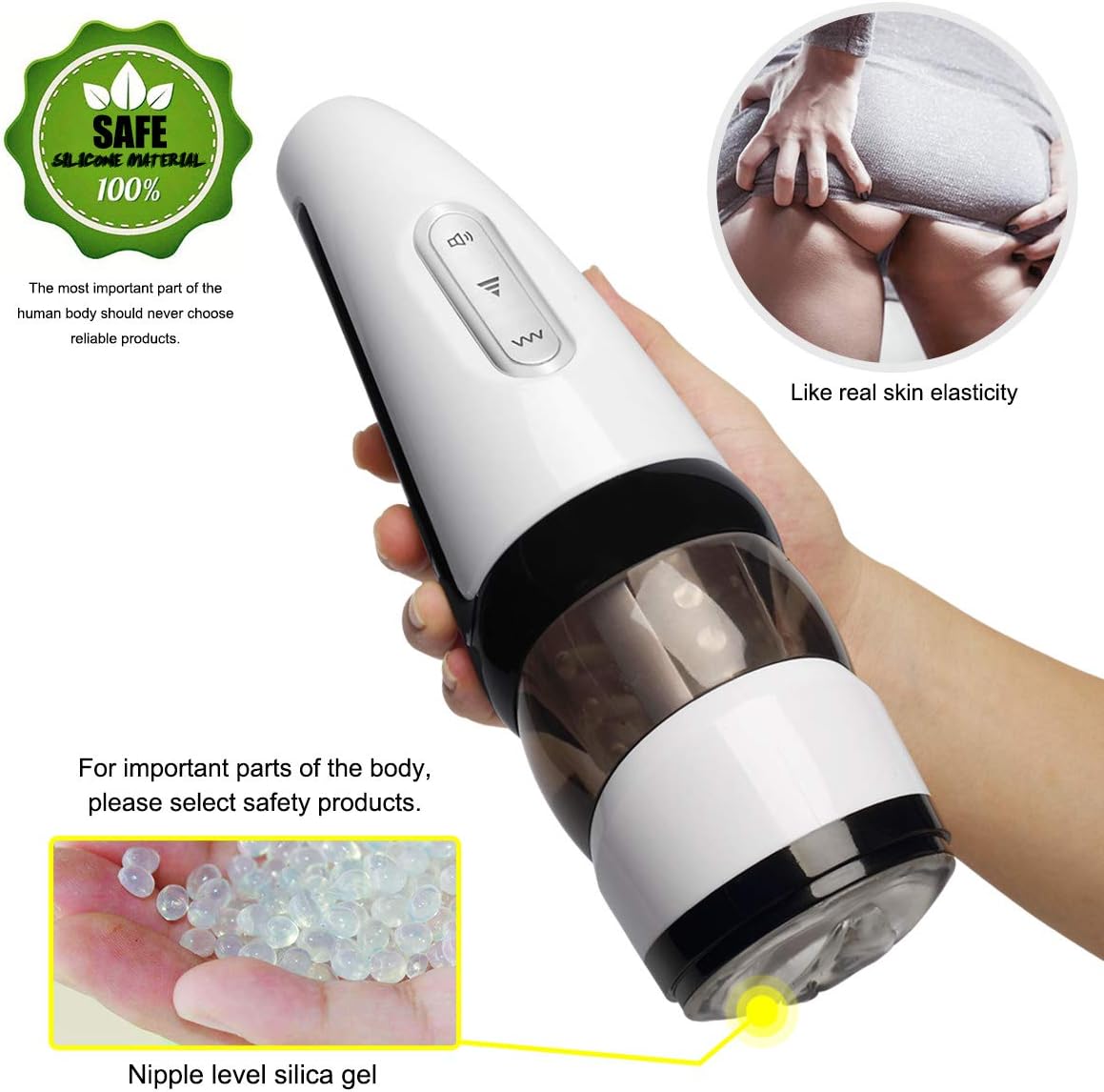 Male Or*al Deep Throat Sucking Toy Automativ Rotating Piston Powerful Telescopic Handsfree USB Rechargeable Men Oral S(exy for Men Powerful Thrusting Multiple Modes, Underwear for Men,T-Shirt