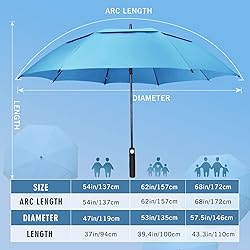 ZOMAKE Large Golf Umbrella for Rain Heavy Duty,Big
