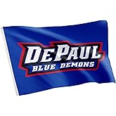 Desert Cactus DePaul University DPU Flag - 3 x 5 Feet Demons Banner, Indoor/Outdoor Durable Fabric, 100% Polyester Design (Style 1)