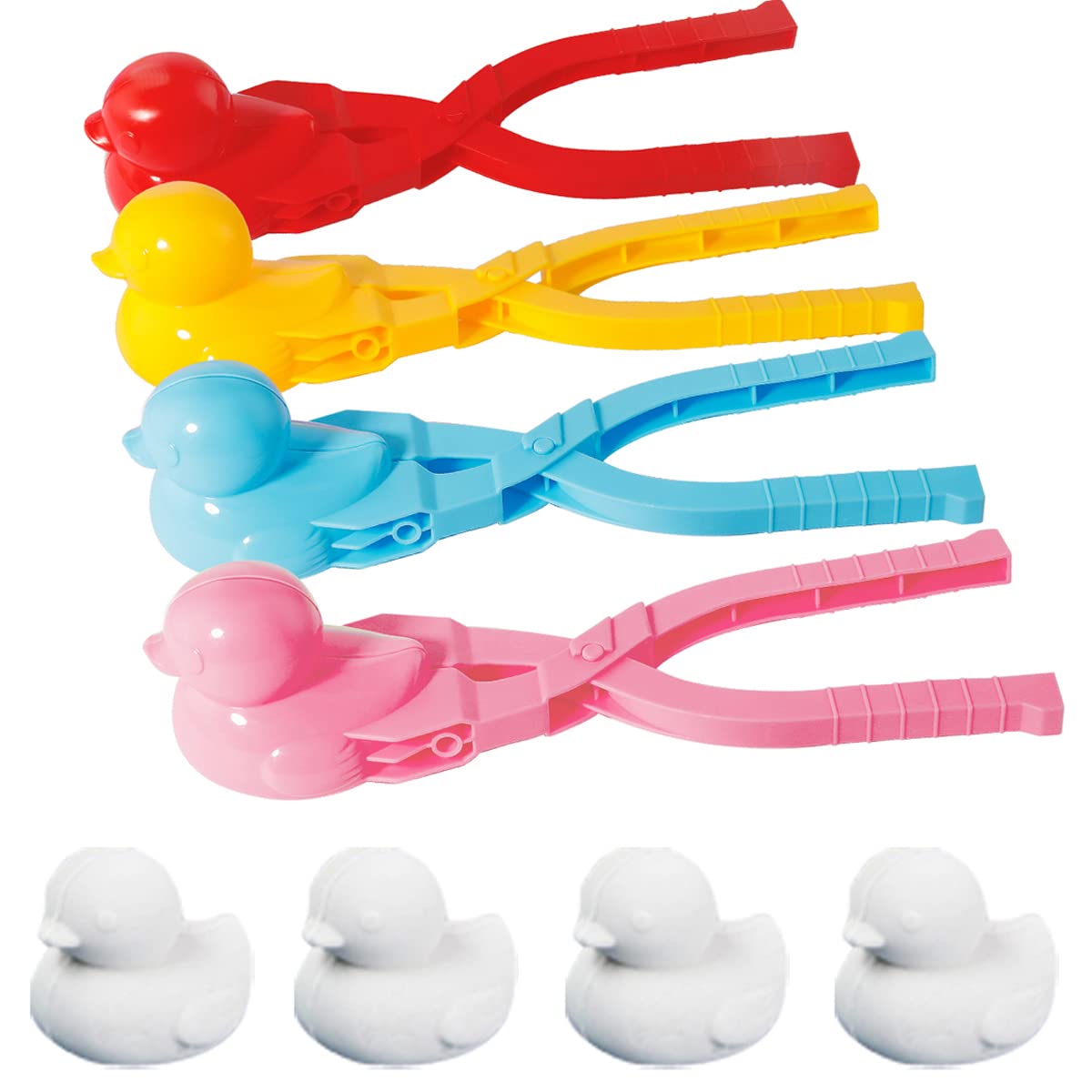 Bebester Snowball Maker, Duck Shape Snow Toys Outdoor Toys Snow Ball Clip for Snow Ball Fights Fun Winter Outdoor Activities Beach Player Kids (duck)