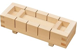 EDOYA Hinoki Wood Sushi Press Mold Oshizushi Made in Japan (8.3×3 inch)