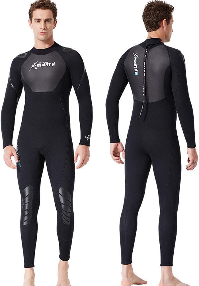 ALXDR Diving Suit Men 1.5MM Neoprene Wetsuits One Piece Swimsuit Men Back Zipper Full Body Wet Suits