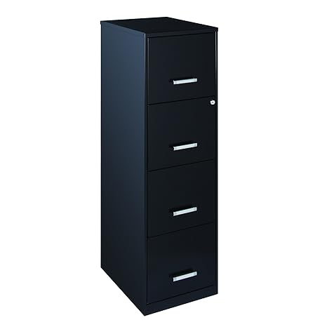 Amazon Com Myeasyshopping 18 4 Drawer Metal File Cabinet Black