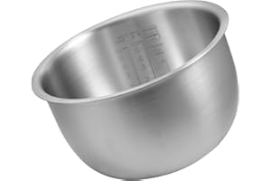 3L Stainless Steel Inner Pot Compatible with Zojirushi NS-ZCC10 Rice Cooker, Replacement Bowl Fits B201/B203 Models, Food-Gra