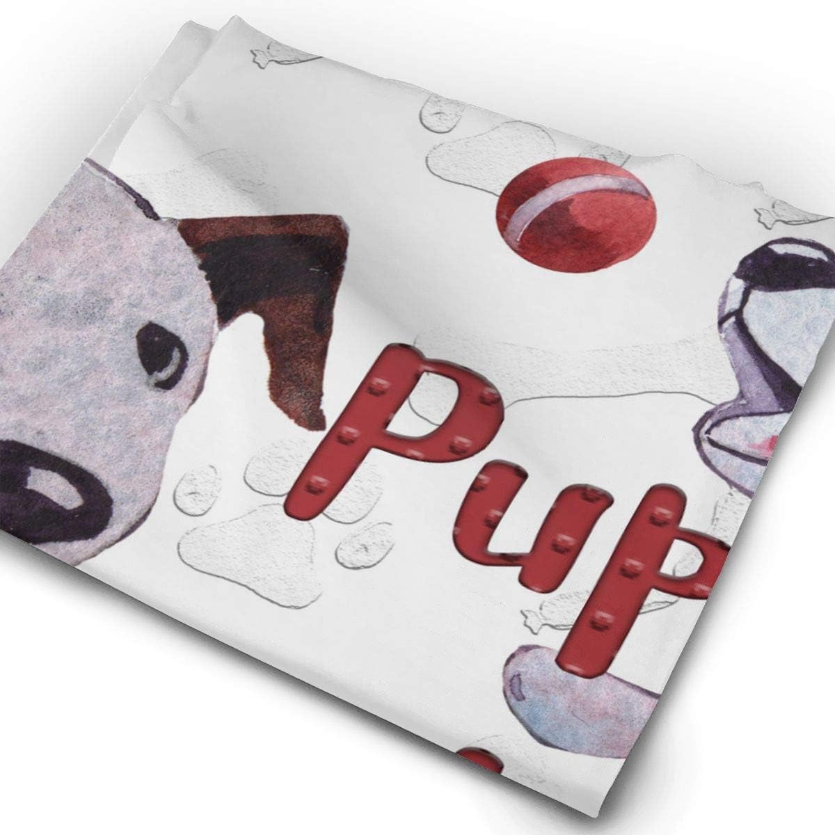 Cartoon Bull Terrier Unisex Fashion Quick-Drying Microfiber Headdress Outdoor Magic Scarf Neck Neck Scarf Hooded Scarf Super Soft Handle