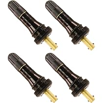Muzzys VS-90 Rubber TPMS Valve Stem Kit – Set Of 4, Clip Design, Replacement For Schrader 20043, Dill 7001-HPR | For Dodge, GM Vehicles