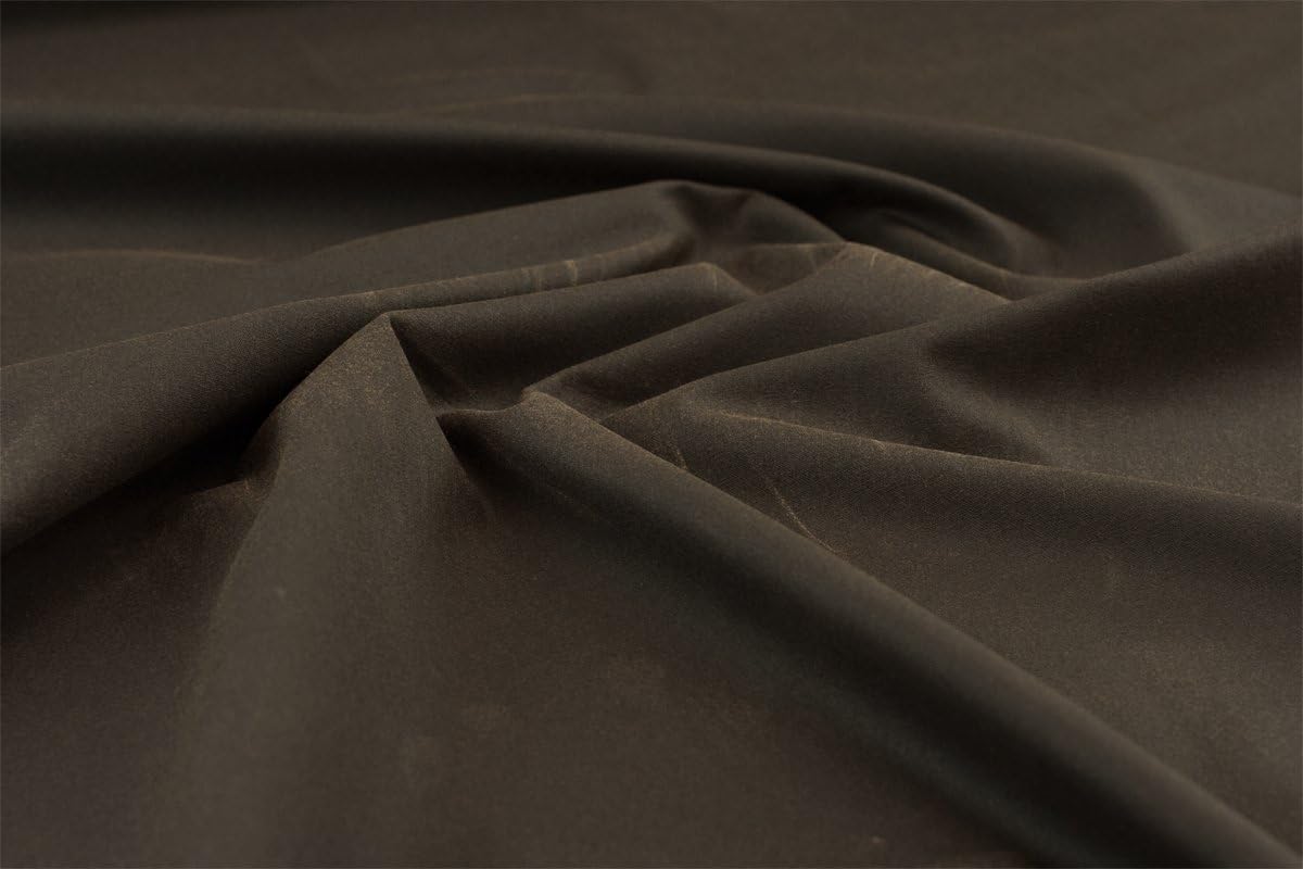WATERPROOF Marine Canvas Fabric 1-Fold Wax Cotton material -10Meter -6Cols -ON A ROLL (Brown)