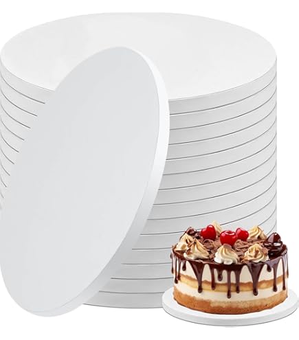Cake Board 10-Inch S – 8 Pack Greaseproof Cardboard Rounds With - View #12