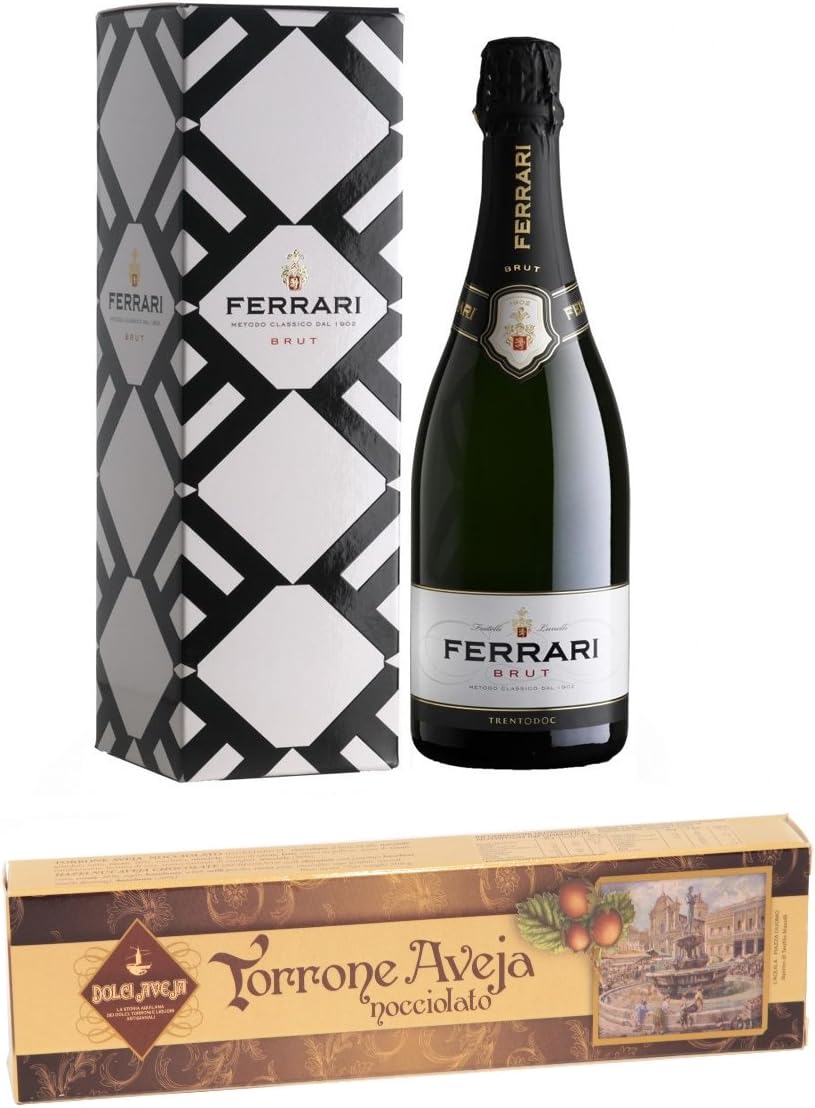 Christmas gift box Dolci Aveja - (Ferrari Brut and nougat)