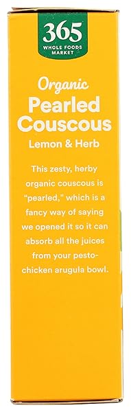 365 EVERYDAY VALUE, ORGANIC LEMON & HERB PEARLED COUSCOUS, 5 OZ