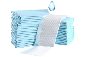 BUYOCKSS Baby Disposable Underpad 100 Count Incontinence Changing Pad Baby Diapers Newborn Pads Soft Breathable Waterproof Leak Proof Quick Absorb 13X18 Inch