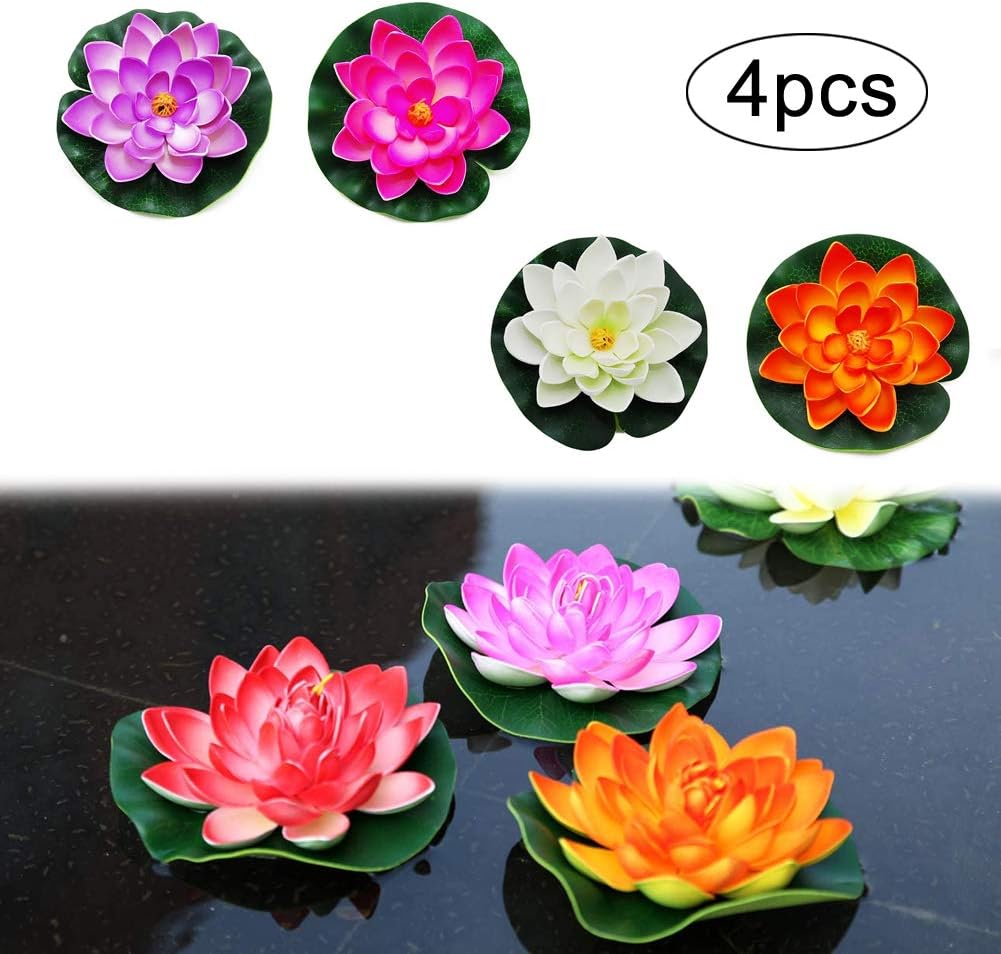 Solar Power Fountain Pump, 1.5W Circle Floating Solar Water Pump with 6 Nozzles Garden Outdoor Floating Fountain Pump for Birdbaths or Ponds,Floating Pond Decor Water Lily: Kitchen & Dining