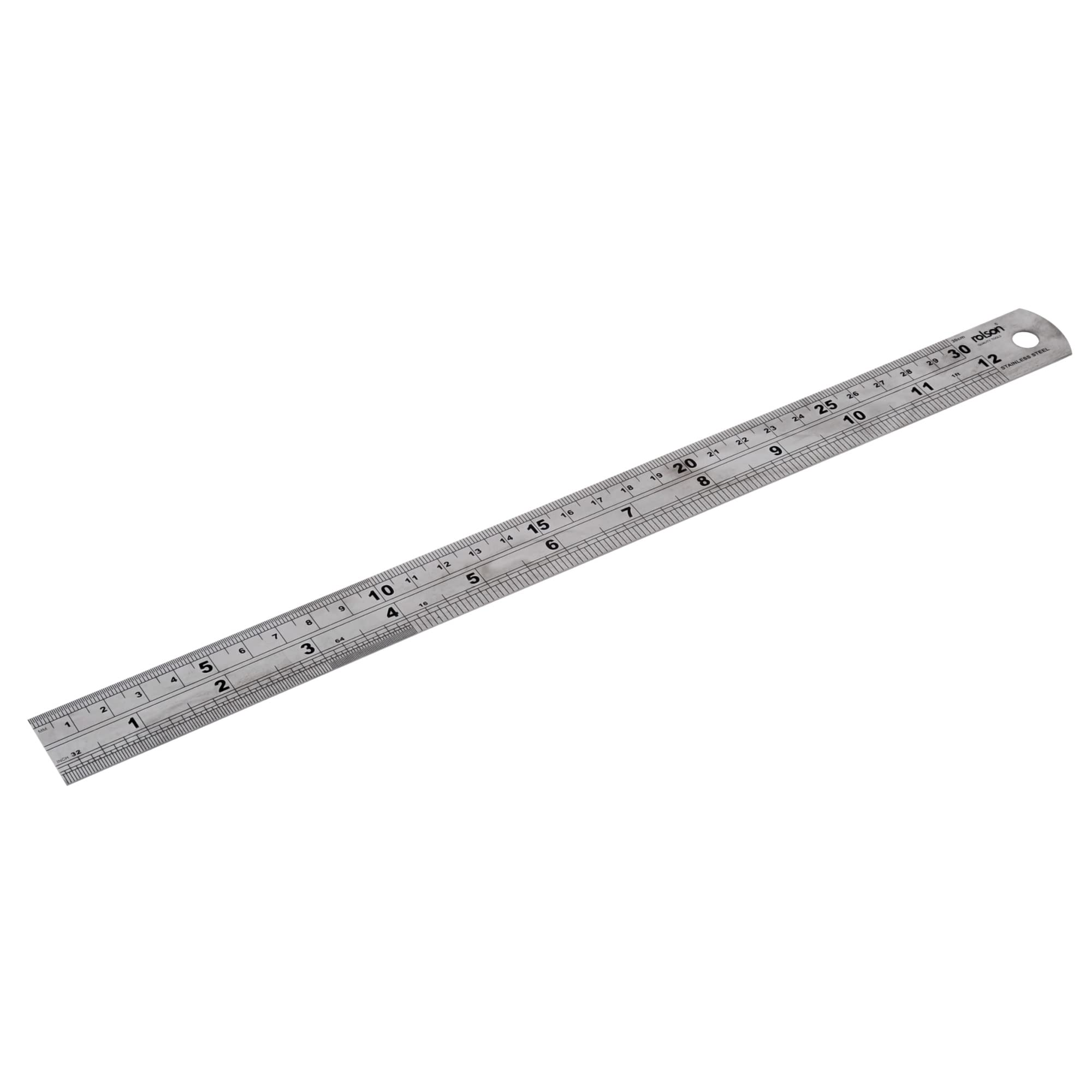 Rolson 50824 300mm Stainless Steel Ruler