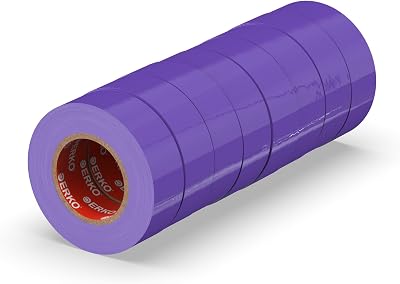 ERKO Purple Electrical Insulation Tape 8 Pack 3/4 in x 66 ft 19mm x 20m