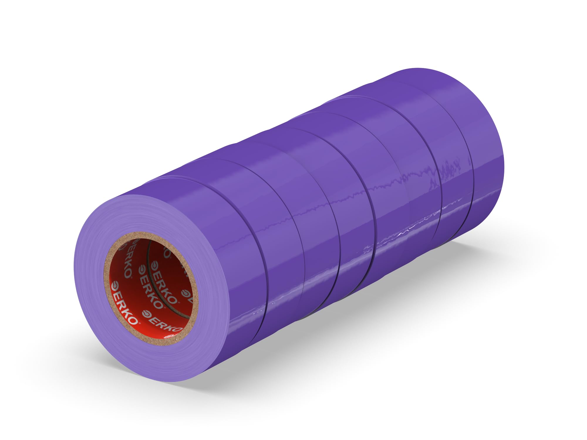 ERKO Electrical Insulation Tape Purple 8 Pack 3/4in x 66ft PVC Electrical Wiring Repair, Flexible, Strong Adhesion, Chemical Resistant, Universal (19mm x 20m)