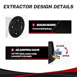 BILITOOLS 9L Vacuum Oil Pump Extractor Air Operated
