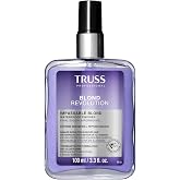 TRUSS Blond Revolution Heat Protectant Spray, Frizz Control, 3.3 fl oz | Waterproof spray designed to shield hair, combat frizz, deliver intense shine, and ensure long-lasting protection.