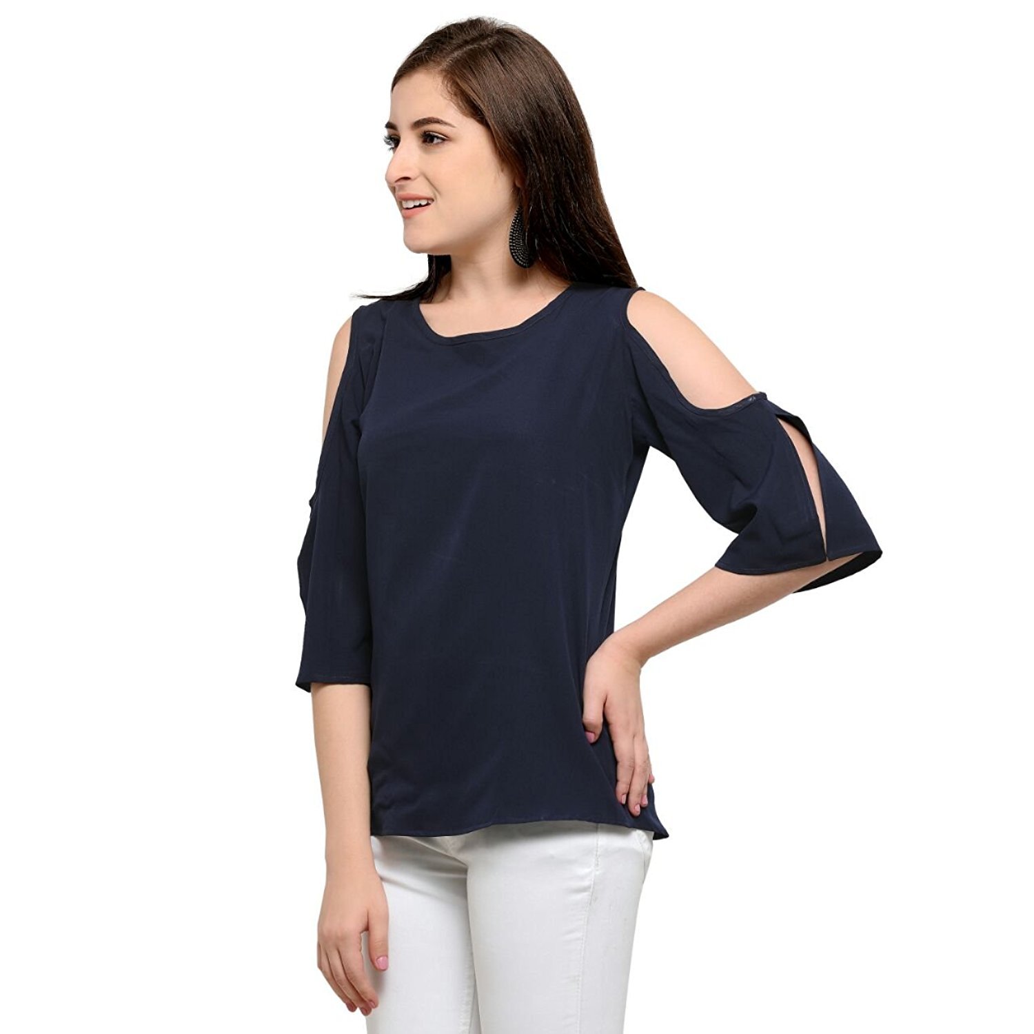 izonme women's crepe western top