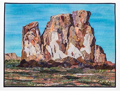 ANCIENT CASTLES MADE OF SAND - original mixed media fiber art by Patricia Gould
