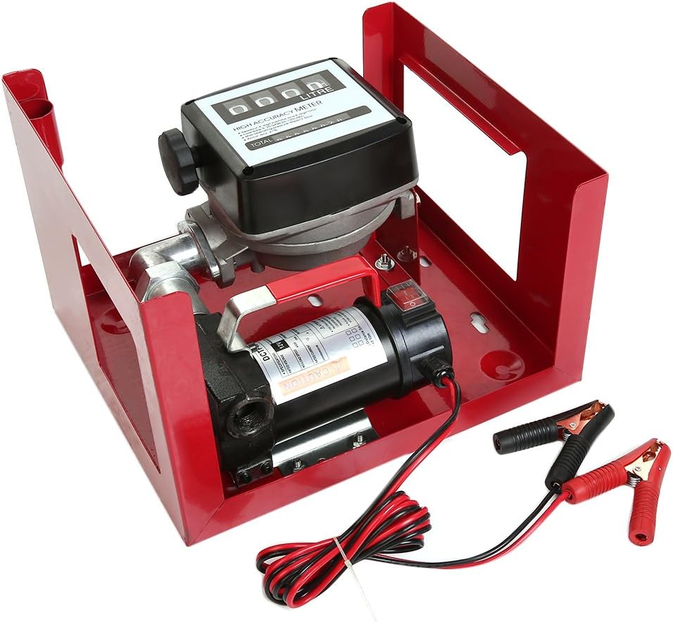 Cimiva Volt Wall Mounted Diesel Adblue Transfer Fuel Pump Kit 12V With Fuel Meter,Oil Pump kit