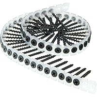 SENCO Products 06A162P Senco Duraspin# 6 by 1-5/8" Drywall to Wood Collated Screw 1, 000per Box