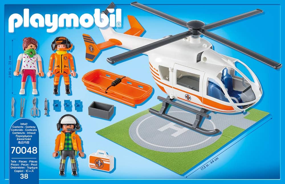 helicoptero medico playmobil