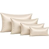 Fabrinique Purse Pillow Insert Set, 4-Piece Handbag Shapers, Cream | Four soft cushioned purse inserts help maintain handbag shape and reduce slouching and creasing during storage.