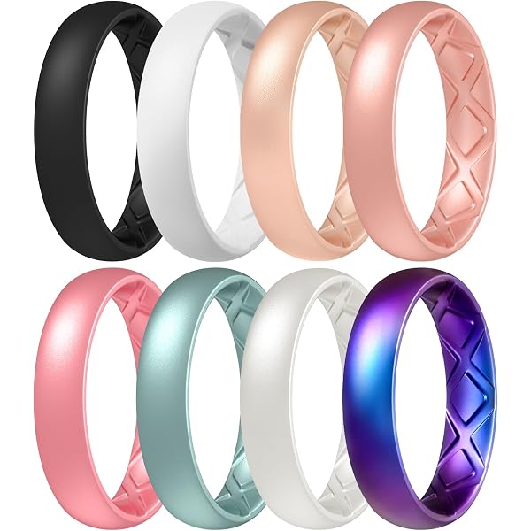 Enso Rings Halo Legends Silicone Wedding Band - Stackable, Thin, Size 9, Phoenix Color - View #11