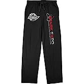 Marvel Comics IronMan Stark Expo Logo Men's Black Graphic Sleep Pajama Pants