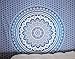 Jaipur Handloom Turquoise Blue Tapestry Ombre Tapestry Hippie Mandala Bedding Tapestry Wall Hanging Psychedelic Tapestry Dorm Decor Bohemian Tapestry, Boho Tapestries, Mandala Throw Bedspread