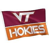 Desert Cactus Virginia Tech Flag - 3 x 5 Feet Hokies VT Banner, Indoor/Outdoor Durable Fabric Display (Style D1)