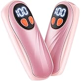 Hand Warmers Rechargeable 2 Pack, 6000mAh Electric Hand Warmers, 5-Level Heating with Battery Display, Reusable Portable Pocket Heater, Gifts for Christmas, Outdoor, Golf, Travel, Hunting, Camping